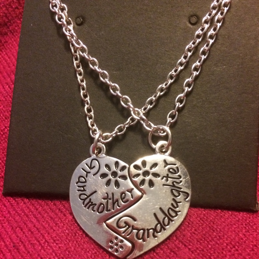 🎁 Grandmother-Granddaughter Pendant Necklaces