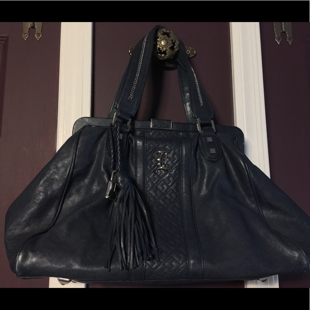 LAMB Navy Blue Satchel
