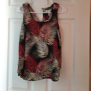 Tropical pattern tank top