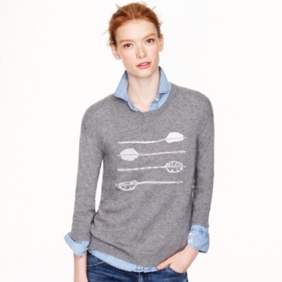 J. Crew Sweaters - J. Crew Embroidered Arrows Sweater Medium