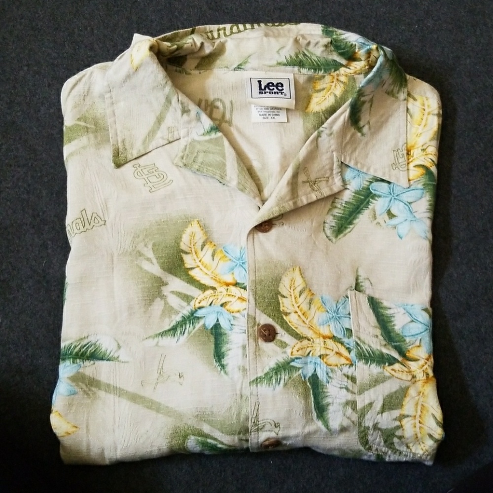 Men's 2XL button down stl cardinals shirt.