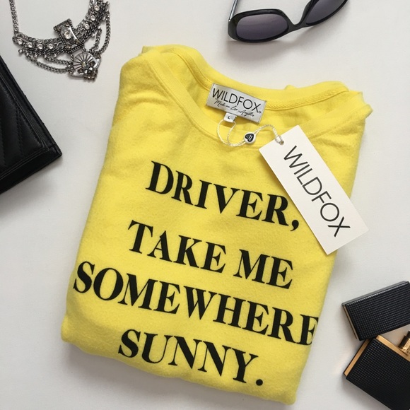 Wildfox Tops - Wildfox Somewhere Sunny Sweatshirt