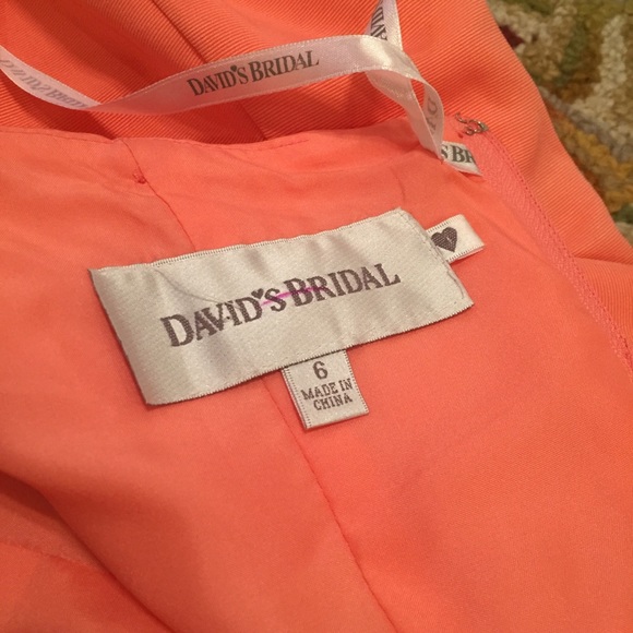 David’s Bridal Dress in Coral Reef Size 6 - Picture 6 of 7