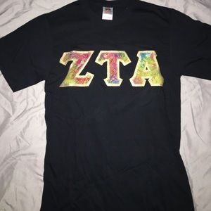 NEW NEVER WORN Zeta tau alpha letters shirt