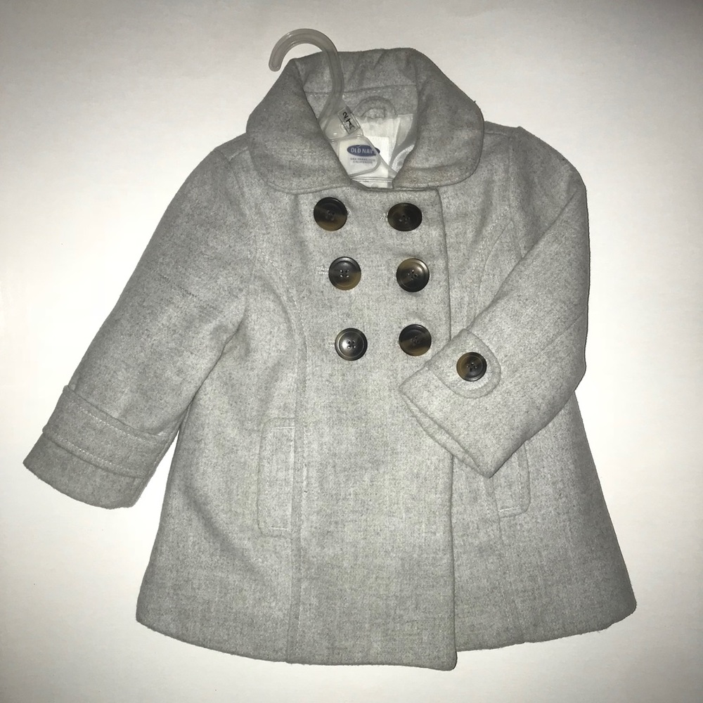 Old Navy grey pea coat