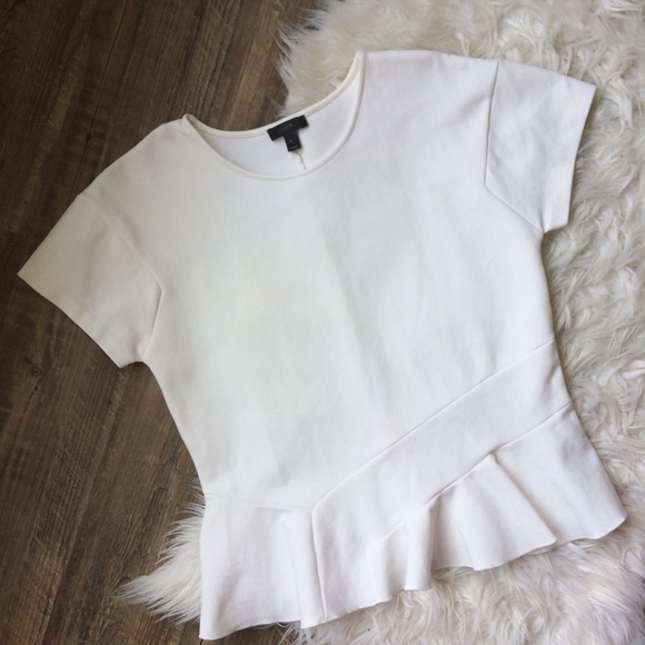 J. Crew Tops - J. Crew Structured Flutter Hem T-Shirt