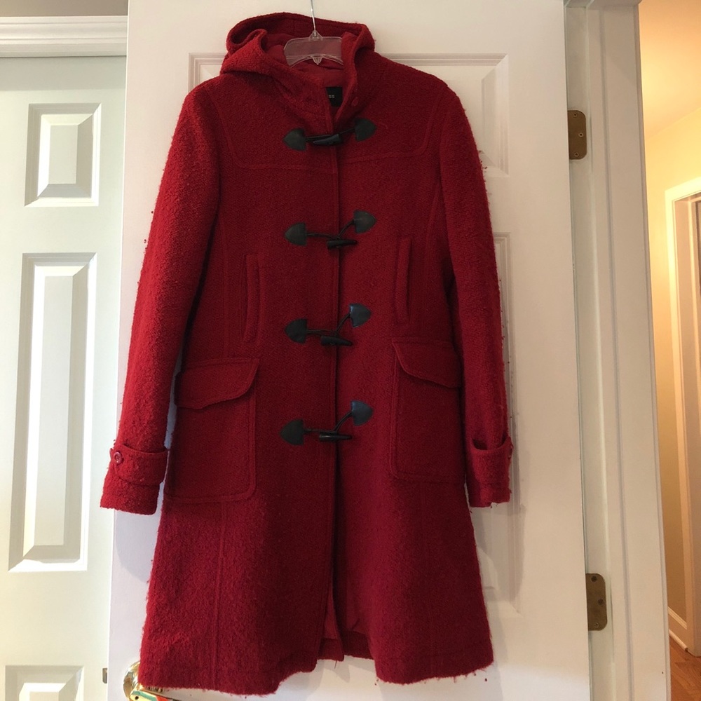 Express Wool Jacket in Red (7/8)