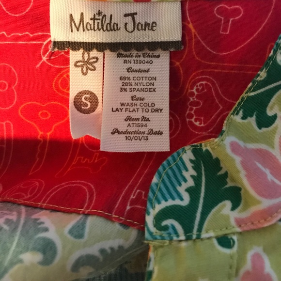 Matilda Jane Green Acres Tunic size s - Picture 8 of 10