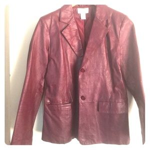 Chadwick’s Genuine Deep Red Leather Jacket
