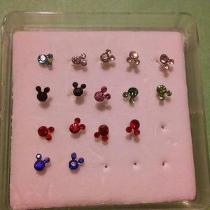 Sterling silver mouse head nose ring