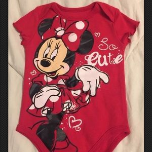 Newborn Baby Minnie Mouse onesie