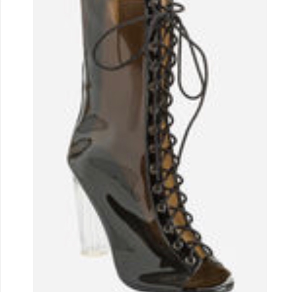 Ashley Stewart 10W Peep toe boots