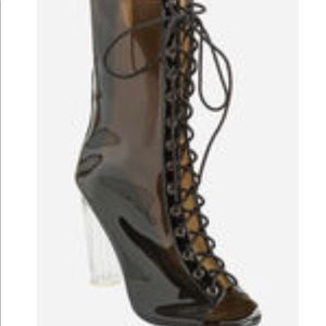 Ashley Stewart 10W Peep toe boots