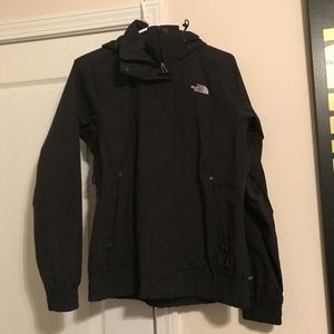 North Face black jacket w hood