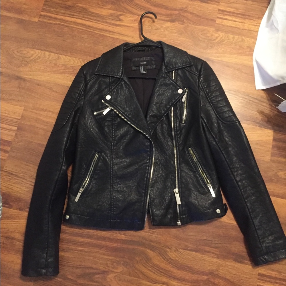 Forever 21 Black Leather Jacket
