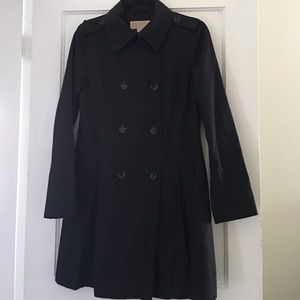 Black Michael Kors trench coat