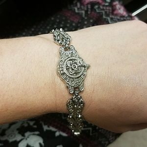 Silver decorative  watch