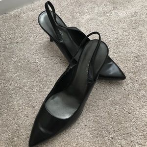 Nine West black sling back shoes size 11