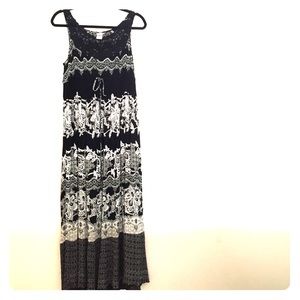 Black and white sun dress.