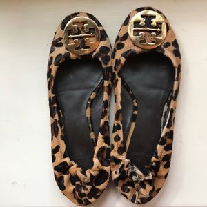 Tory Burch animal print flats