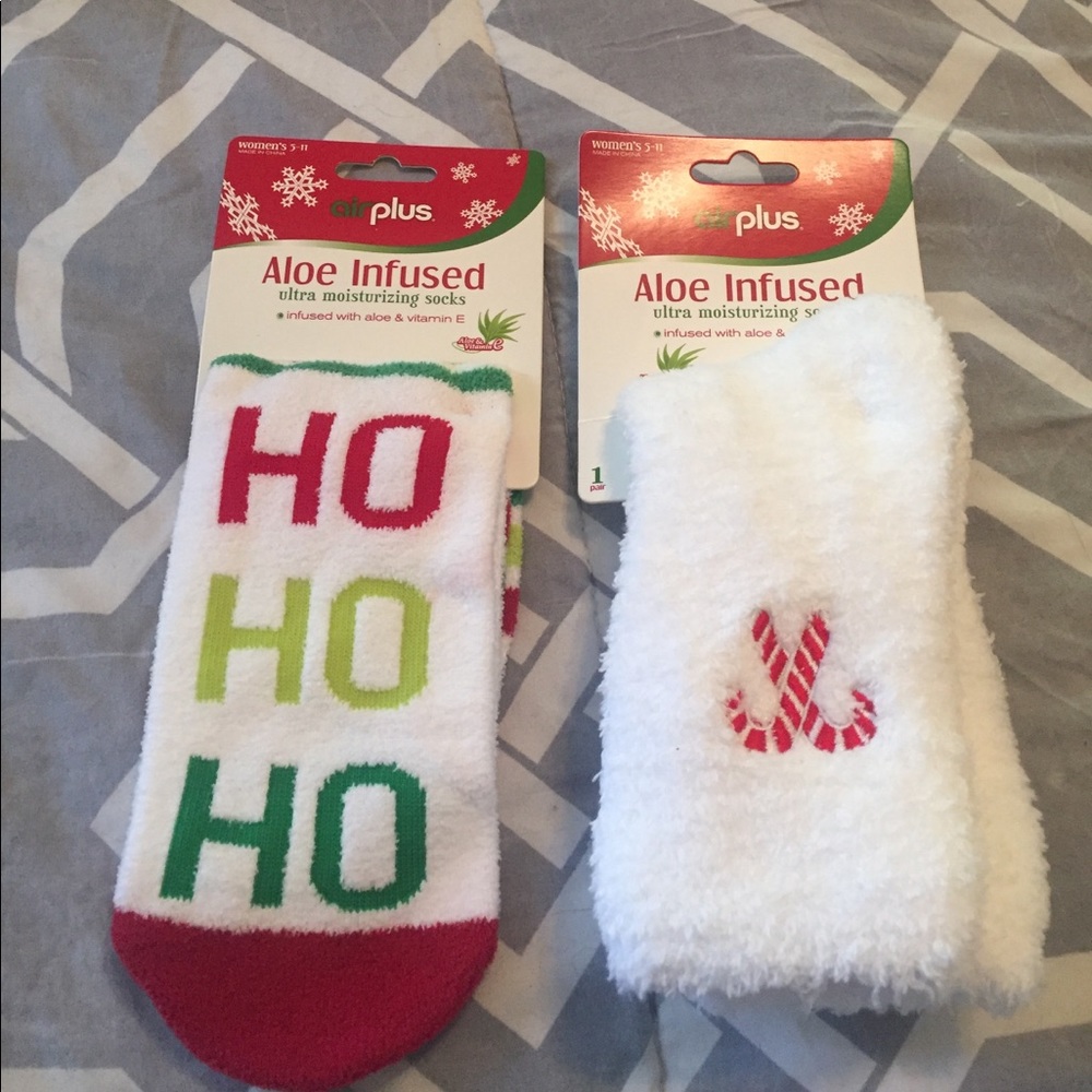 Fuzzy Christmas socks