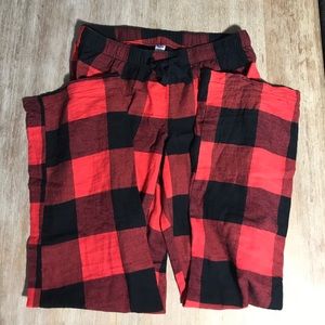 Buffalo Plaid pajama pants- old navy size small