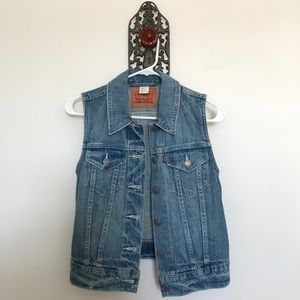 Levi’s Distress Denim Vest
