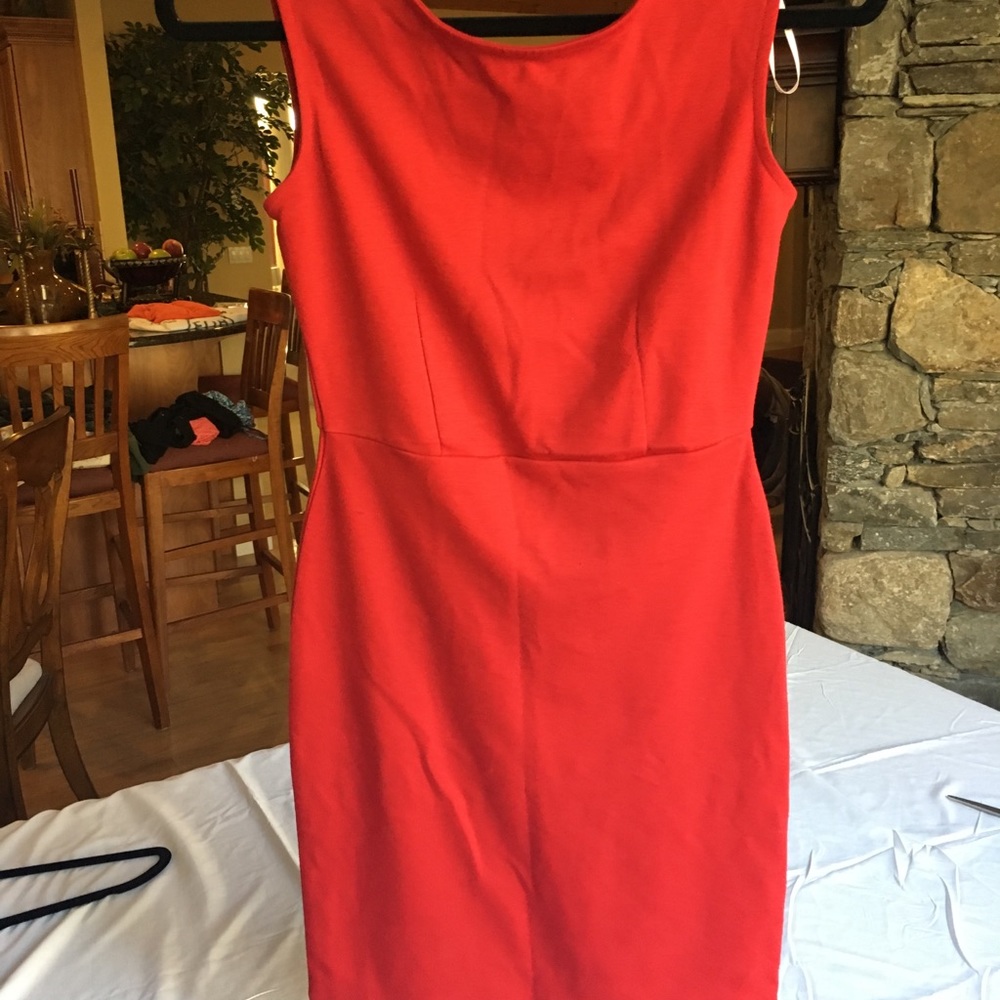Red classy dress