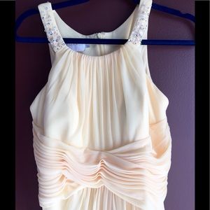 Yellow Floor Length Dress, Size 10