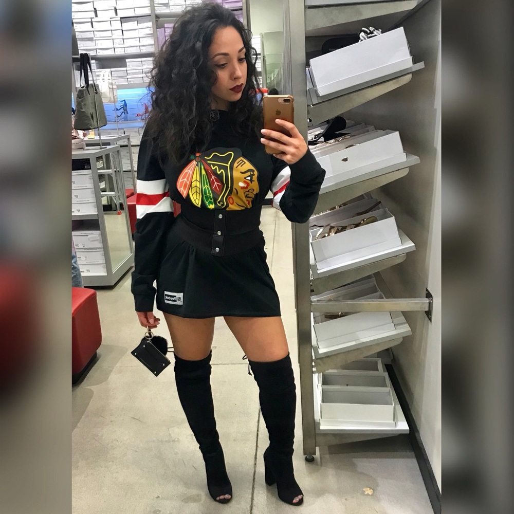 Open toe thigh high boots