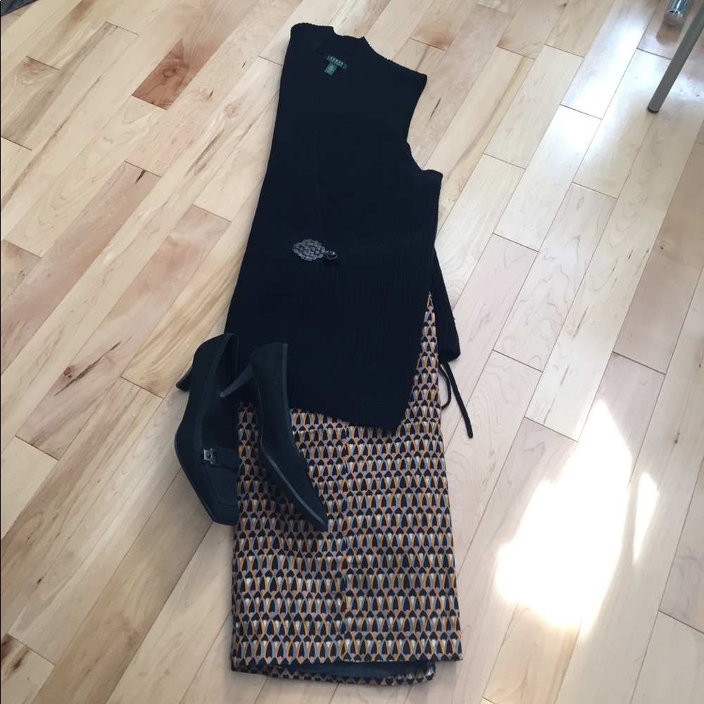 Ralph Lauren knit sleeveless cardigan