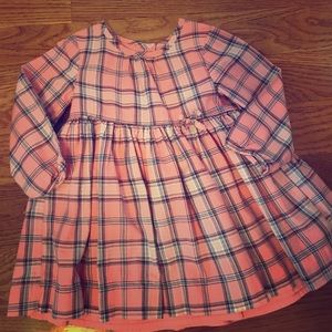 Gap pink plaid dress
