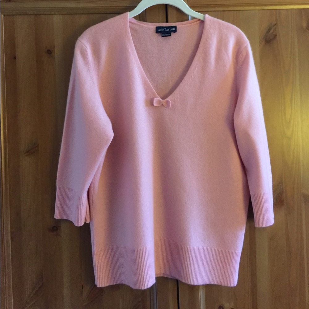 Cashmere sweater from Ann Taylor. 3/4 sleeve.