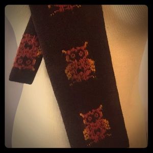 Vintage 1950’s wool square Owl thin tie