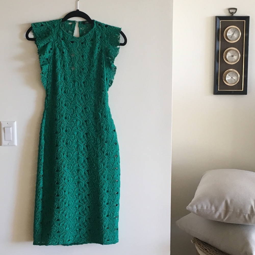 Zara Lace Emerald Dress