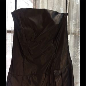 Brown Matte Taffeta Gown, Size 10
