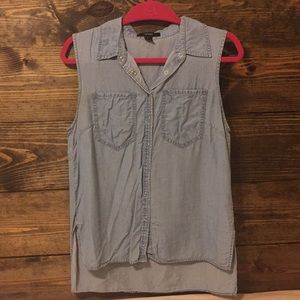 Denim button down size medium!