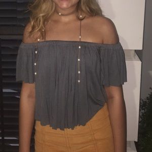 Off the shoulder Urban Outfitters top
