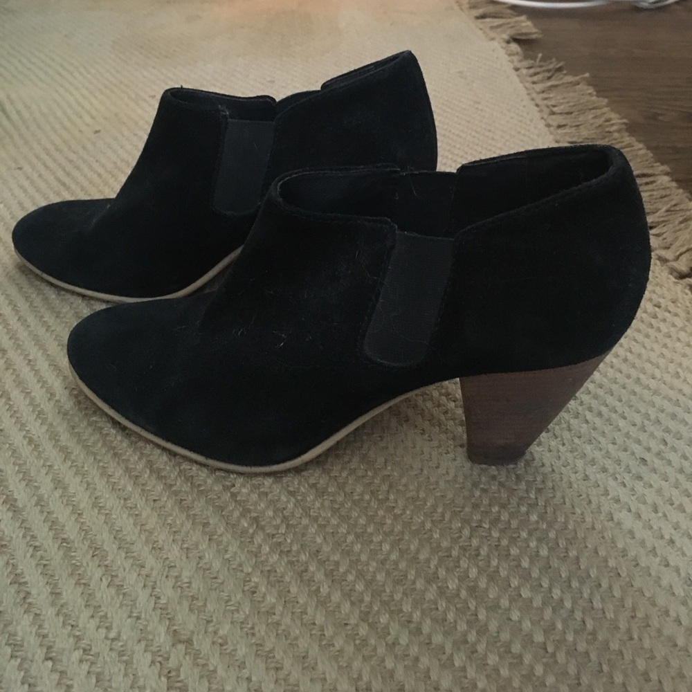 Madewell suede leather booties