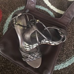 Coach Wedge heel sandals.