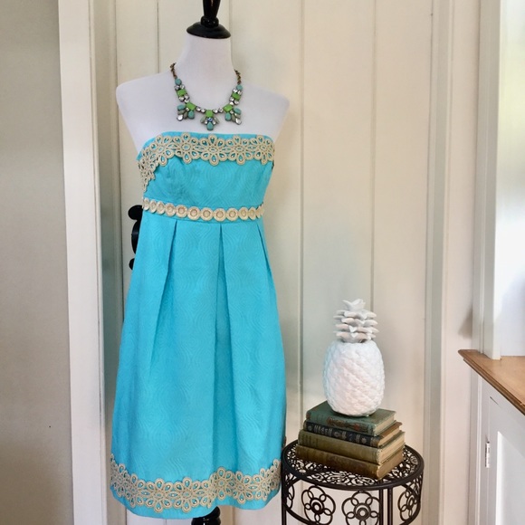 Lilly Pulitzer Dresses & Skirts - 🌟 SALE 🌟 LILLY PULITZER Turquoise Cocktail Dress