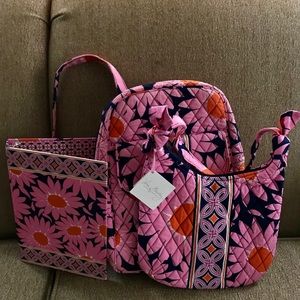 Vera Bradley travel set “Olivia loves me” pattern