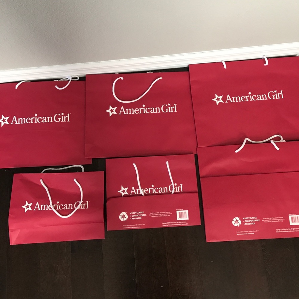 American Girl shopping bags