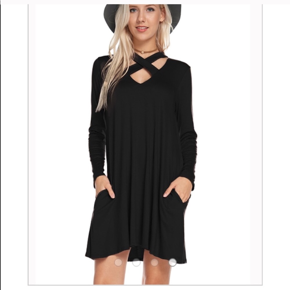 Long Sleeve Shift Dress