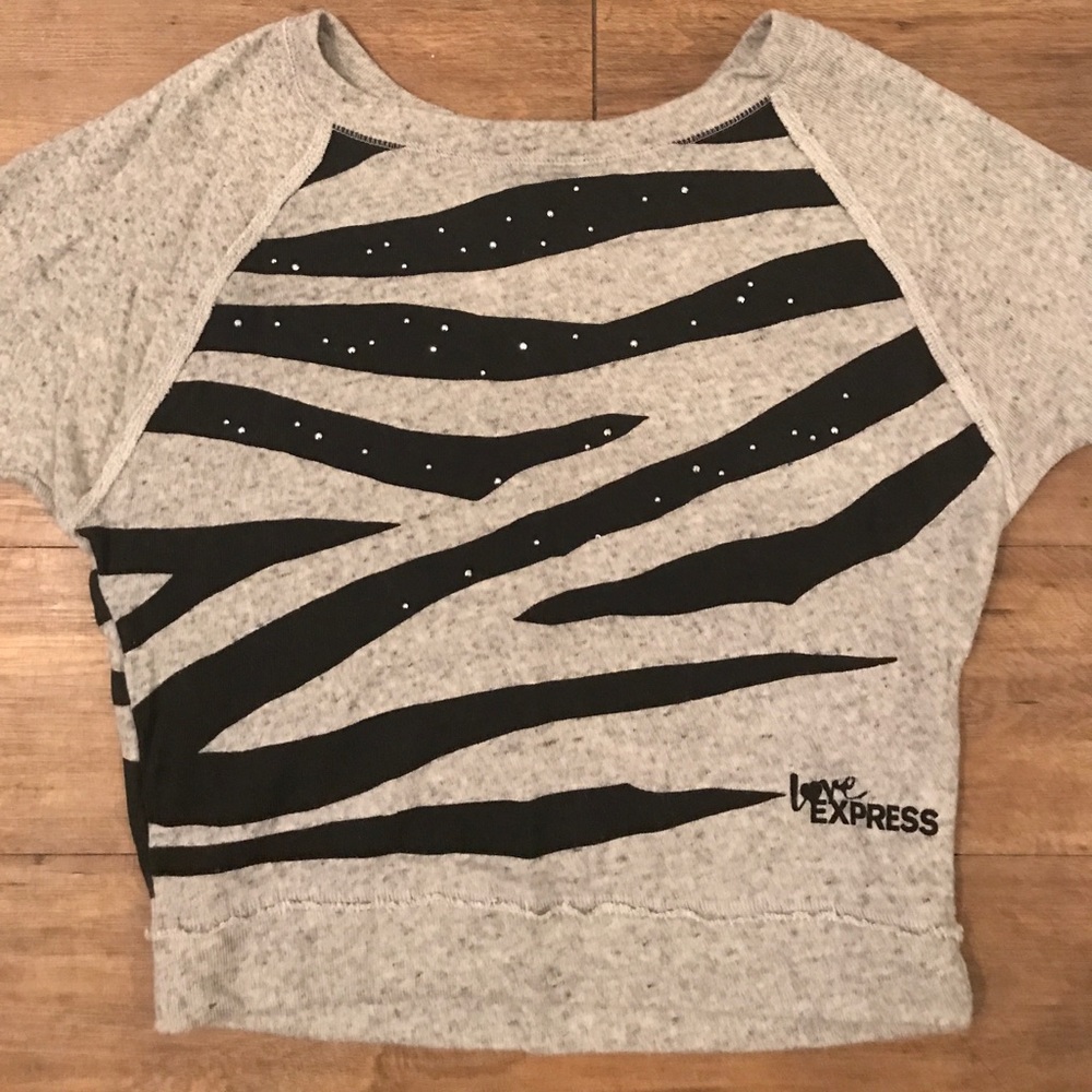 Express Black & Gray Sweatshirt