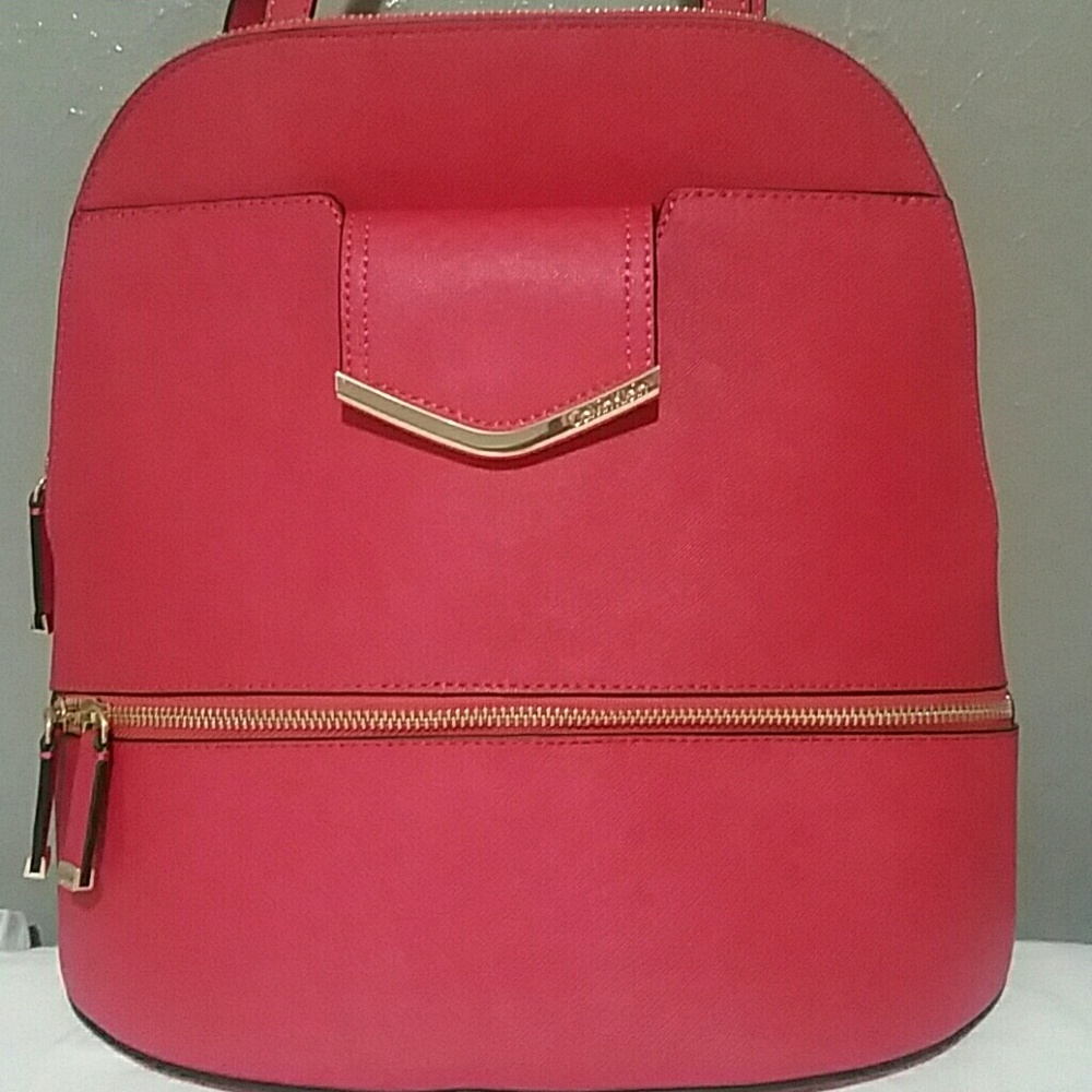 Calvin Klein saffiano leather backpack