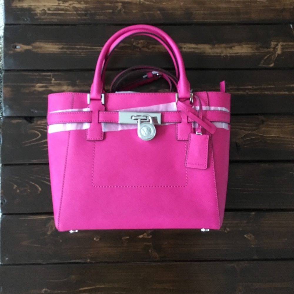 Raspberry Michael Kors purse - Picture 2 of 5