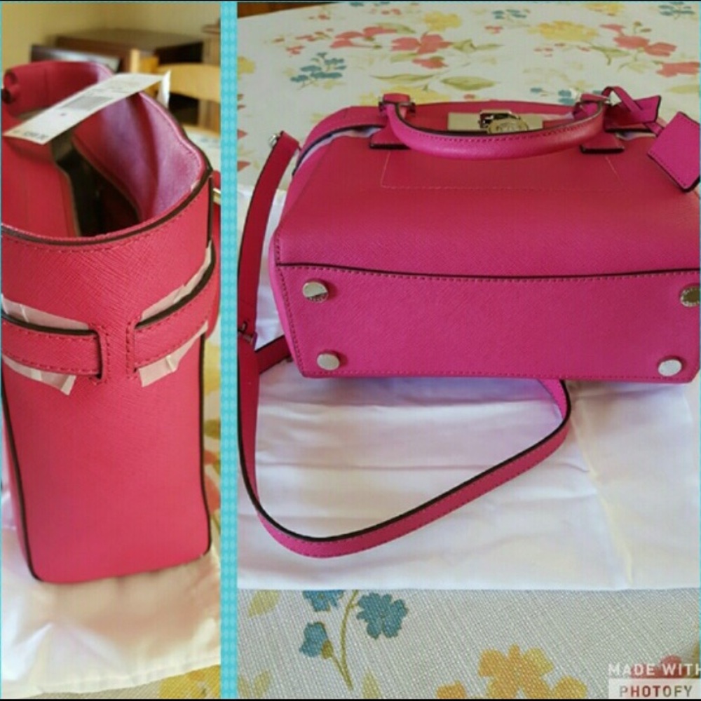 Raspberry Michael Kors purse - Picture 4 of 5