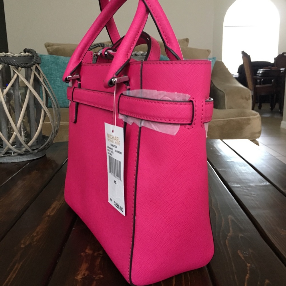 Raspberry Michael Kors purse - Picture 5 of 5
