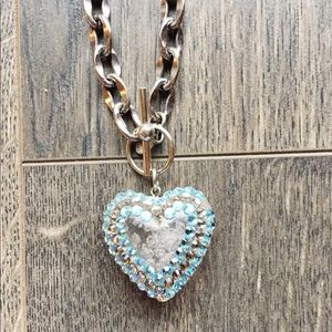 Heart charm necklace